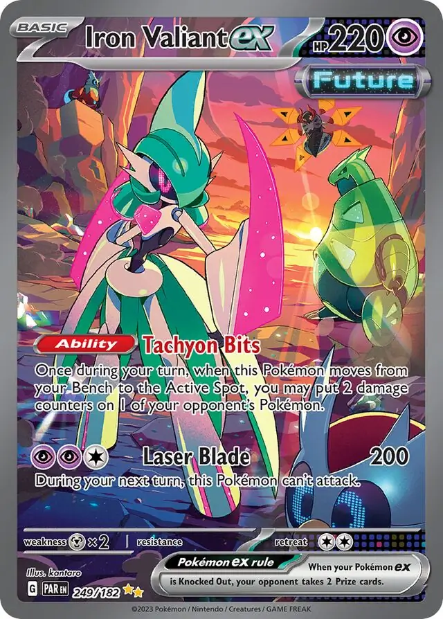 PokeDATA - Check current Pokemon card values for Iron Valiant ex 249!